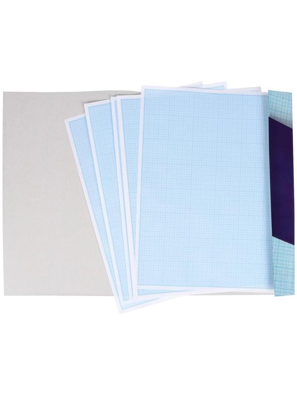 Бумага масштабно-координатная А3 10 листов Calligrata, голубая сетка