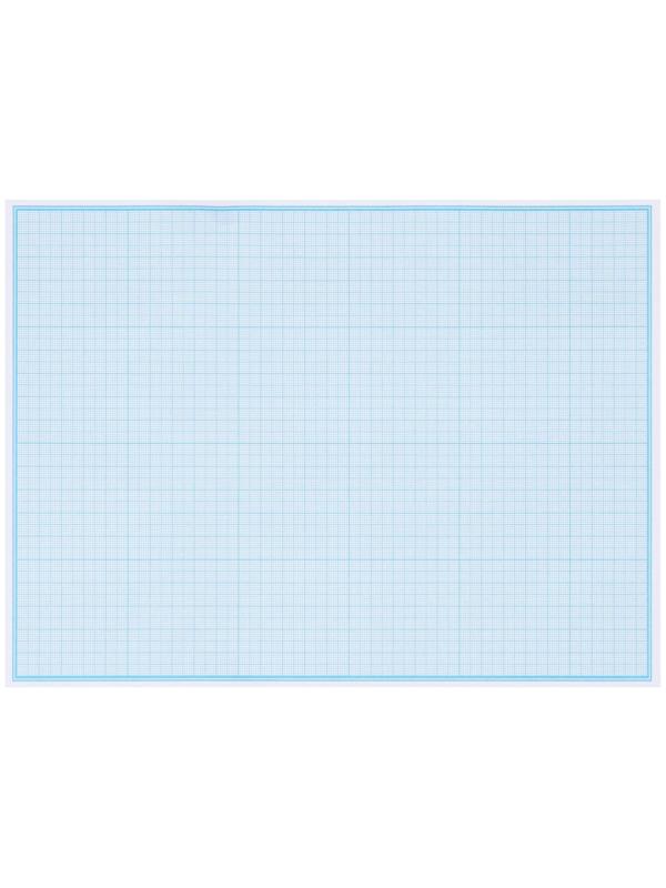 Бумага масштабно-координатная А4 10 листов Calligrata, голубая сетка