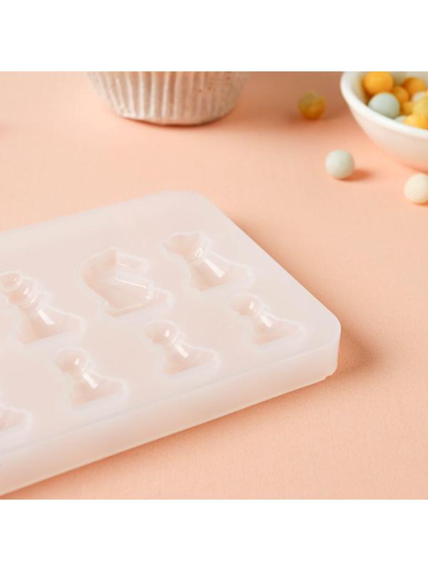 Набор молдов кондитерских «Шахматы», 2 шт: доска 31×1 см, 20,5×8,5×1 см, цвет прозрачный