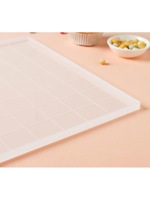 Набор молдов кондитерских «Шахматы», 2 шт: доска 31×1 см, 20,5×8,5×1 см, цвет прозрачный