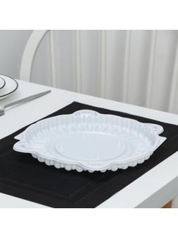 Тортовница одноразовая ПР-Т-225, дно, 25×12 см, цвет белый