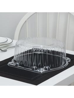 Тортовница одноразовая ПР-Т-225, крышка, 25×12 см, цвет прозрачный