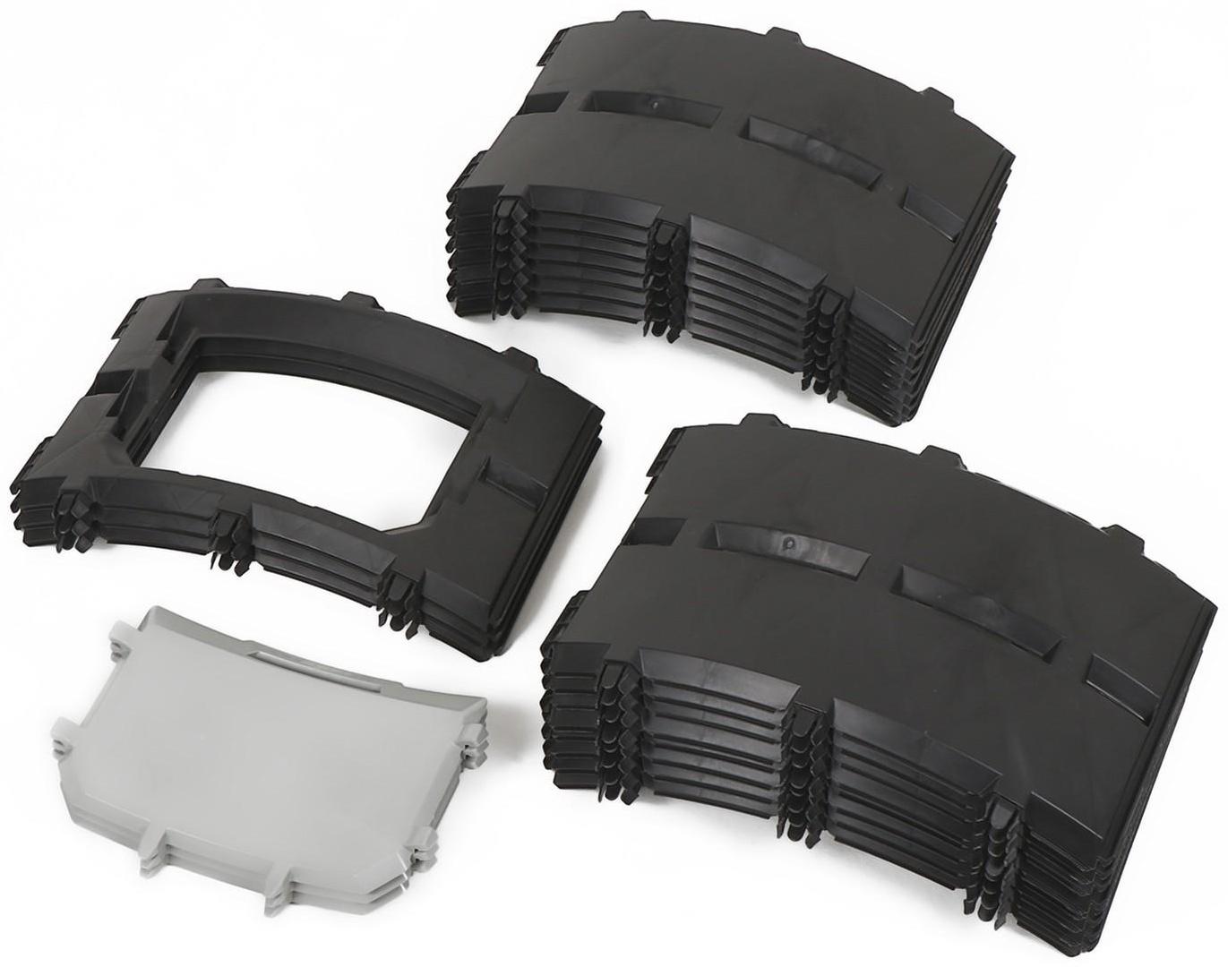 Компостер, 1 200 л, пластик, чёрный