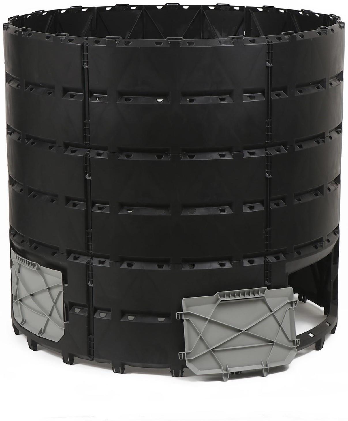 Компостер, 1 200 л, пластик, чёрный