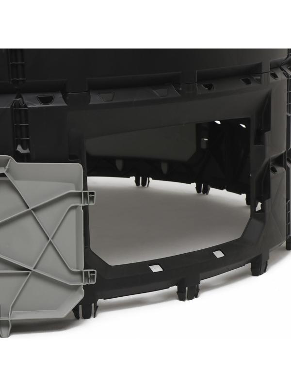 Компостер, 1 200 л, пластик, чёрный