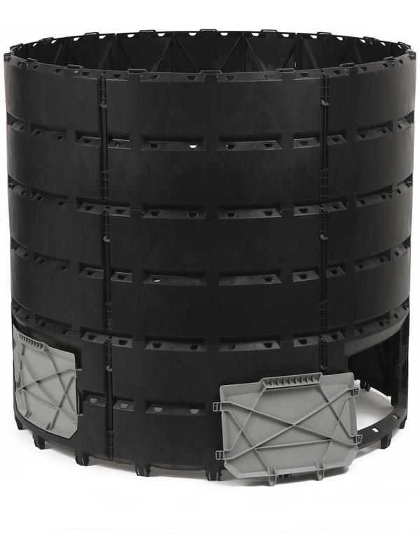 Компостер, 1 200 л, пластик, чёрный