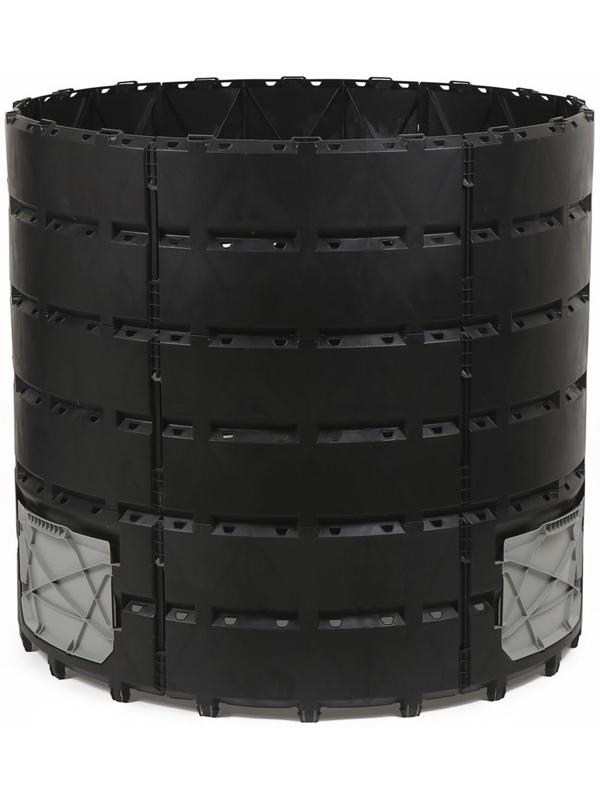 Компостер, 1 200 л, пластик, чёрный