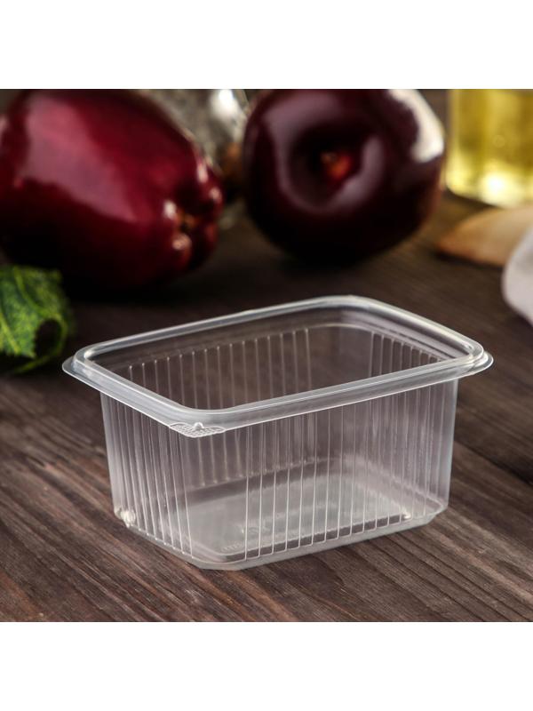 Контейнер одноразовый «Южуралпак», КР-12, 250 гр, 11,2×8,6×5,2 см, цвет прозрачный