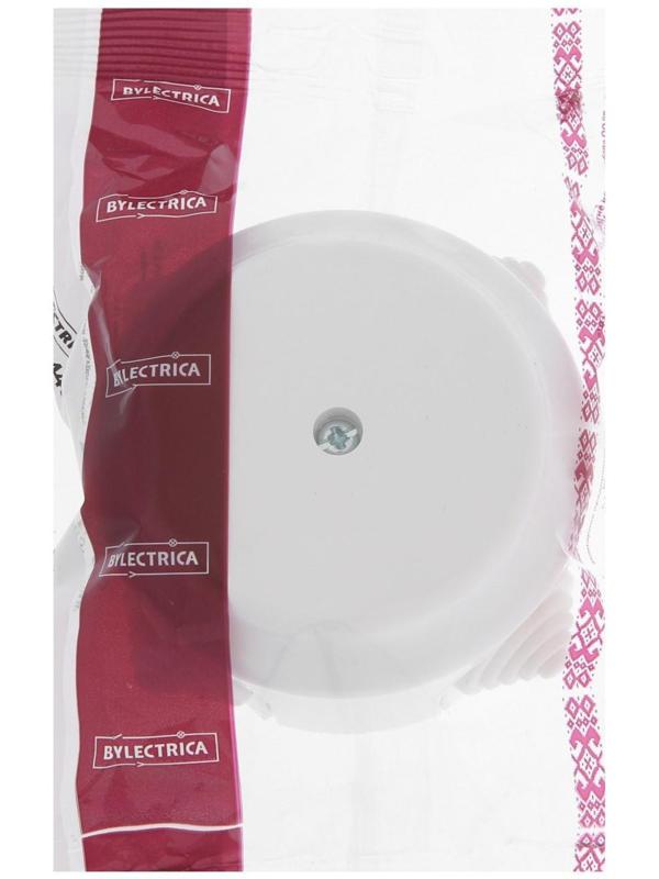 Коробка распределительная BYLECTRICA Ретро КМ-449, 95х95х45 мм, IP20, откр. уст., белая