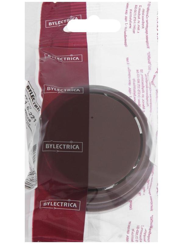 Выключатель BYLECTRICA Ретро А1 6-2211, 6 А, 1 клавиша, наружный, коричневый