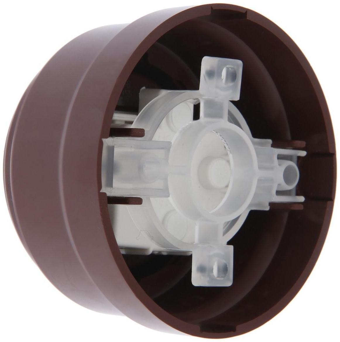 Розетка BYLECTRICA Ретро РА16-0205, 16А, одномест., наруж., без з/к, со штор., IP20, корич.