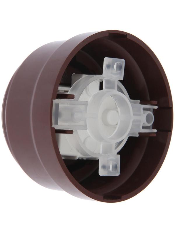 Розетка BYLECTRICA Ретро РА16-0205, 16А, одномест., наруж., без з/к, со штор., IP20, корич.