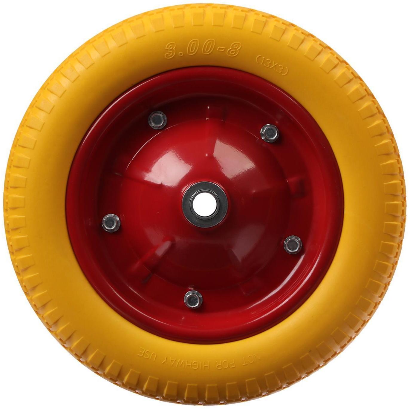 Колесо полиуретановое, d = 340 мм, ступица: диаметр 20 мм, длина 89 мм