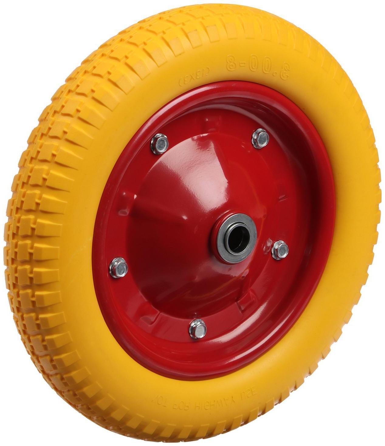 Колесо полиуретановое, d = 340 мм, ступица: диаметр 20 мм, длина 89 мм