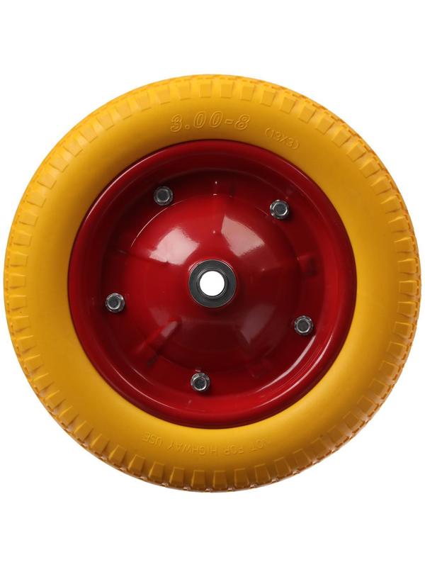 Колесо полиуретановое, d = 340 мм, ступица: диаметр 20 мм, длина 89 мм