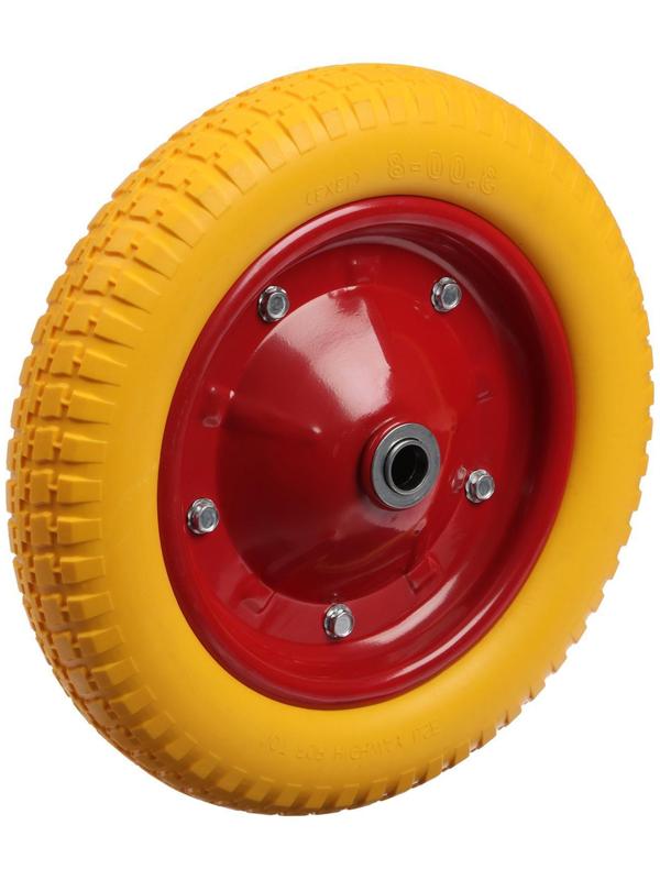 Колесо полиуретановое, d = 340 мм, ступица: диаметр 20 мм, длина 89 мм