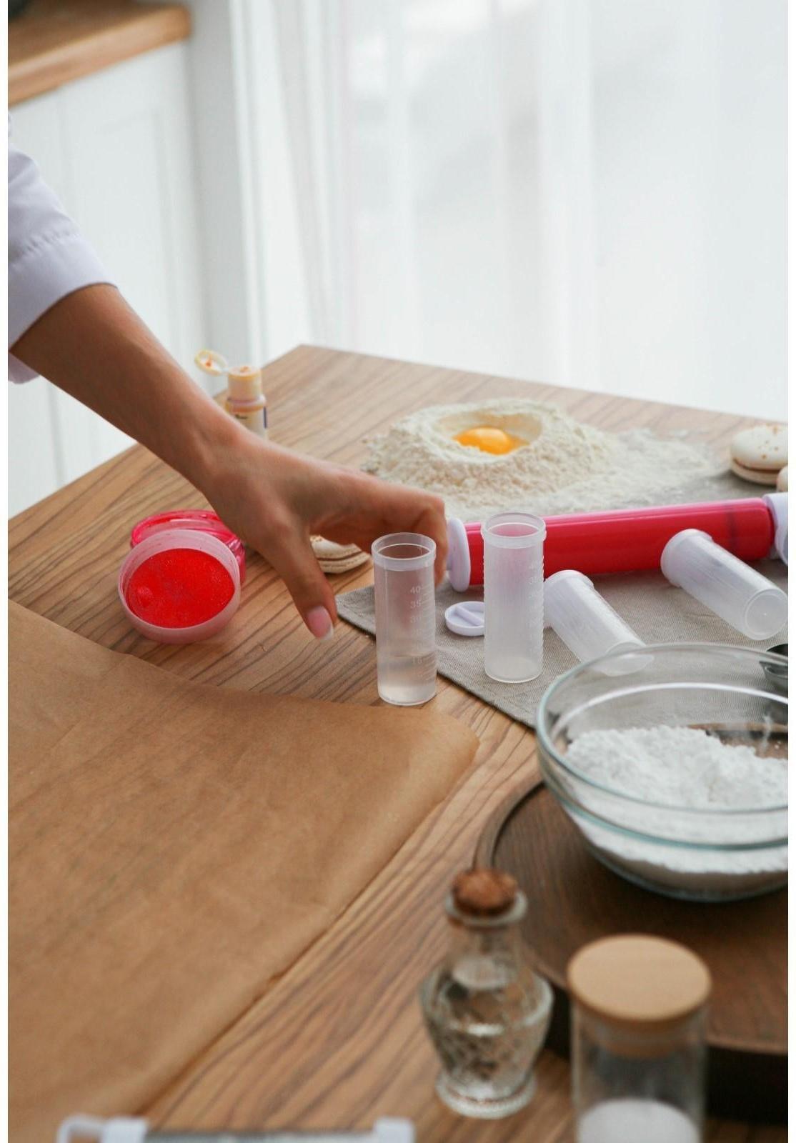 Аэрограф механический, 25×12×3 см, 4 ёмкости в комплекте, цвет МИКС