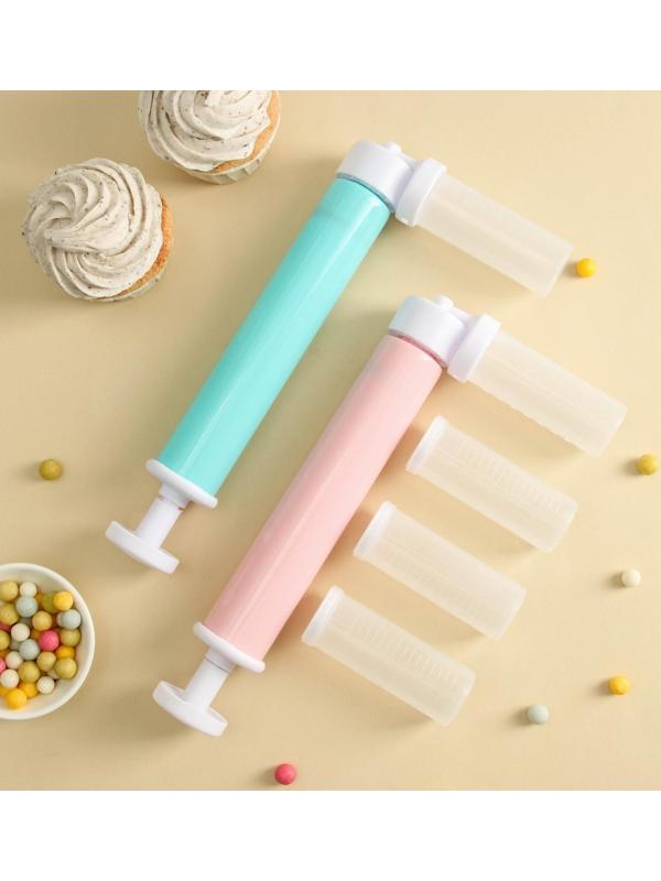 Аэрограф механический, 25×12×3 см, 4 ёмкости в комплекте, цвет МИКС