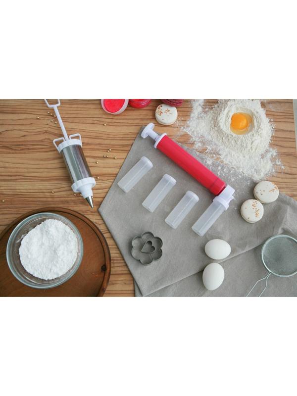 Аэрограф механический, 25×12×3 см, 4 ёмкости в комплекте, цвет МИКС