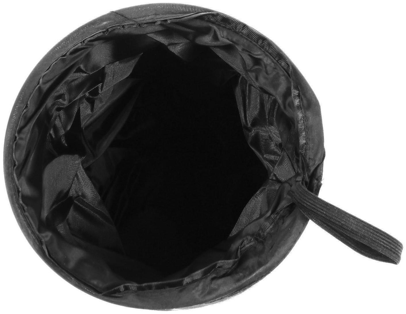 Складное ведро под мусор в салон автомобиля, 4 л, черный