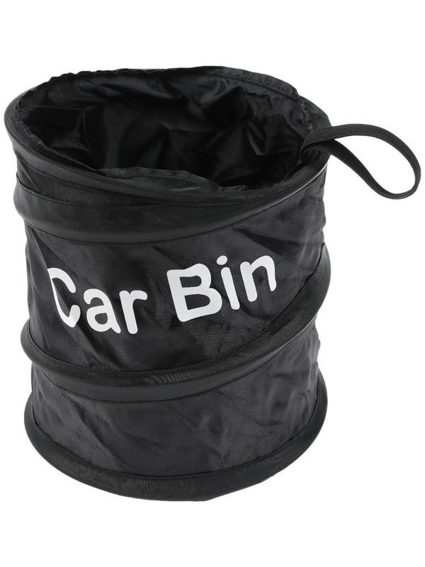Складное ведро под мусор в салон автомобиля, 4 л, черный
