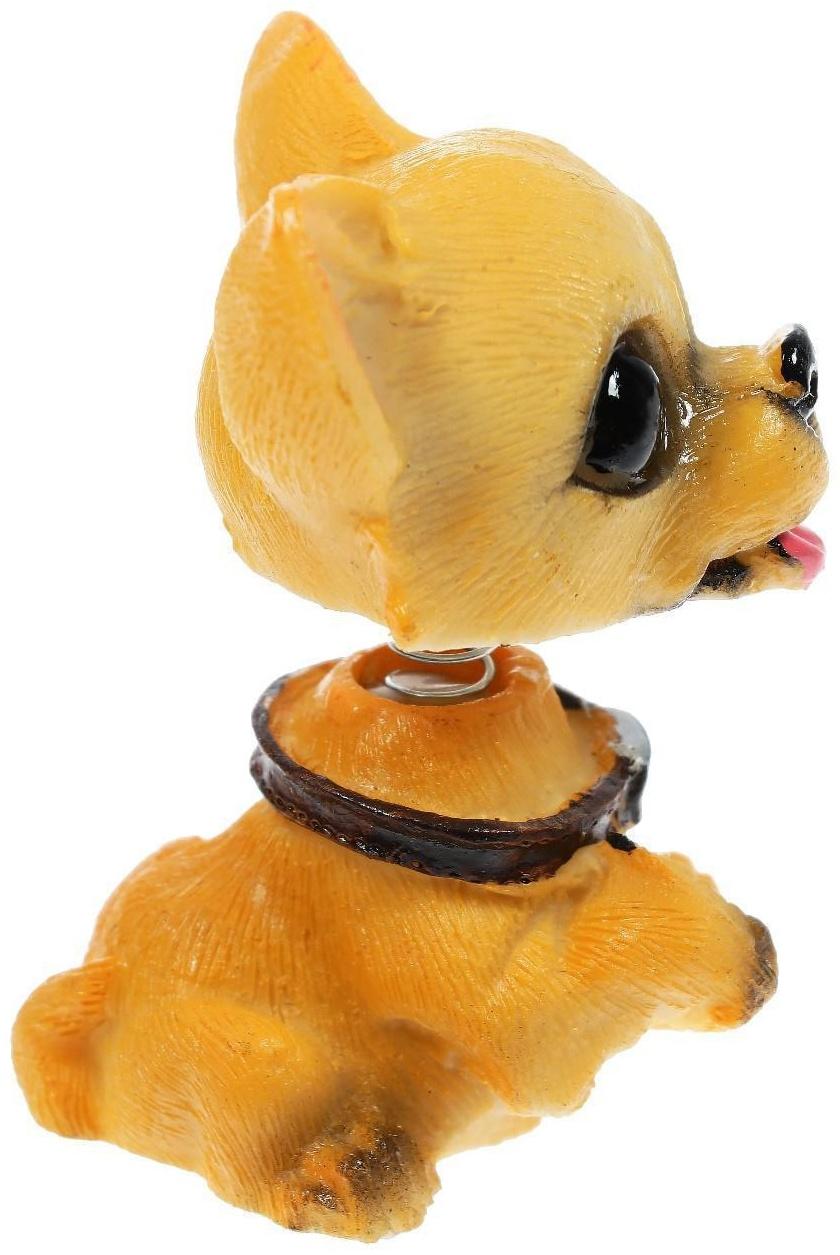 Собака на панель авто, качающая головой, мини, СП 25