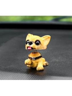 Собака на панель авто, качающая головой, мини, СП 25