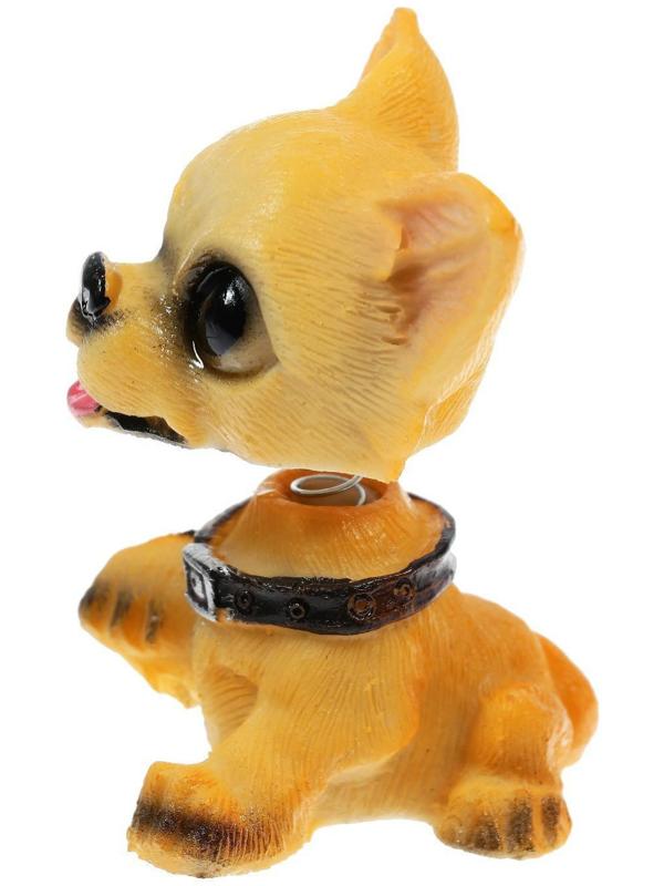 Собака на панель авто, качающая головой, мини, СП 25