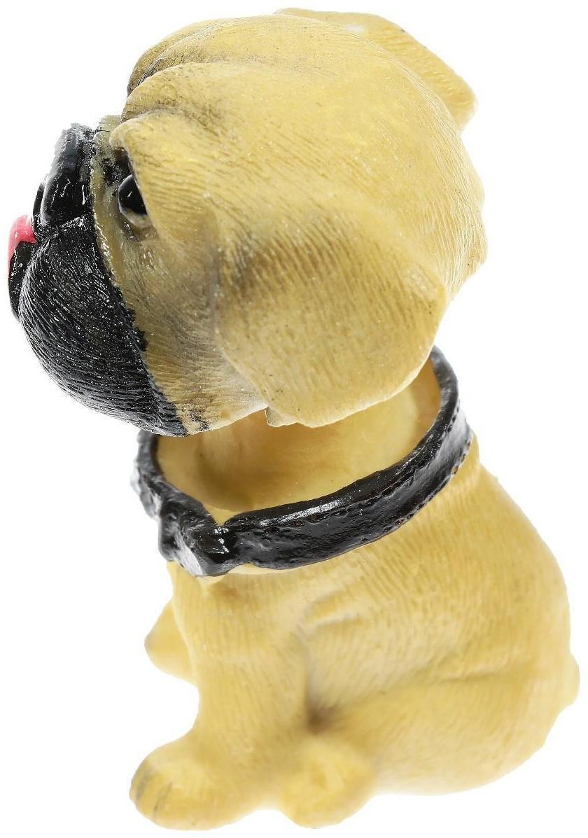 Собака на панель авто, качающая головой, мини, СП 27