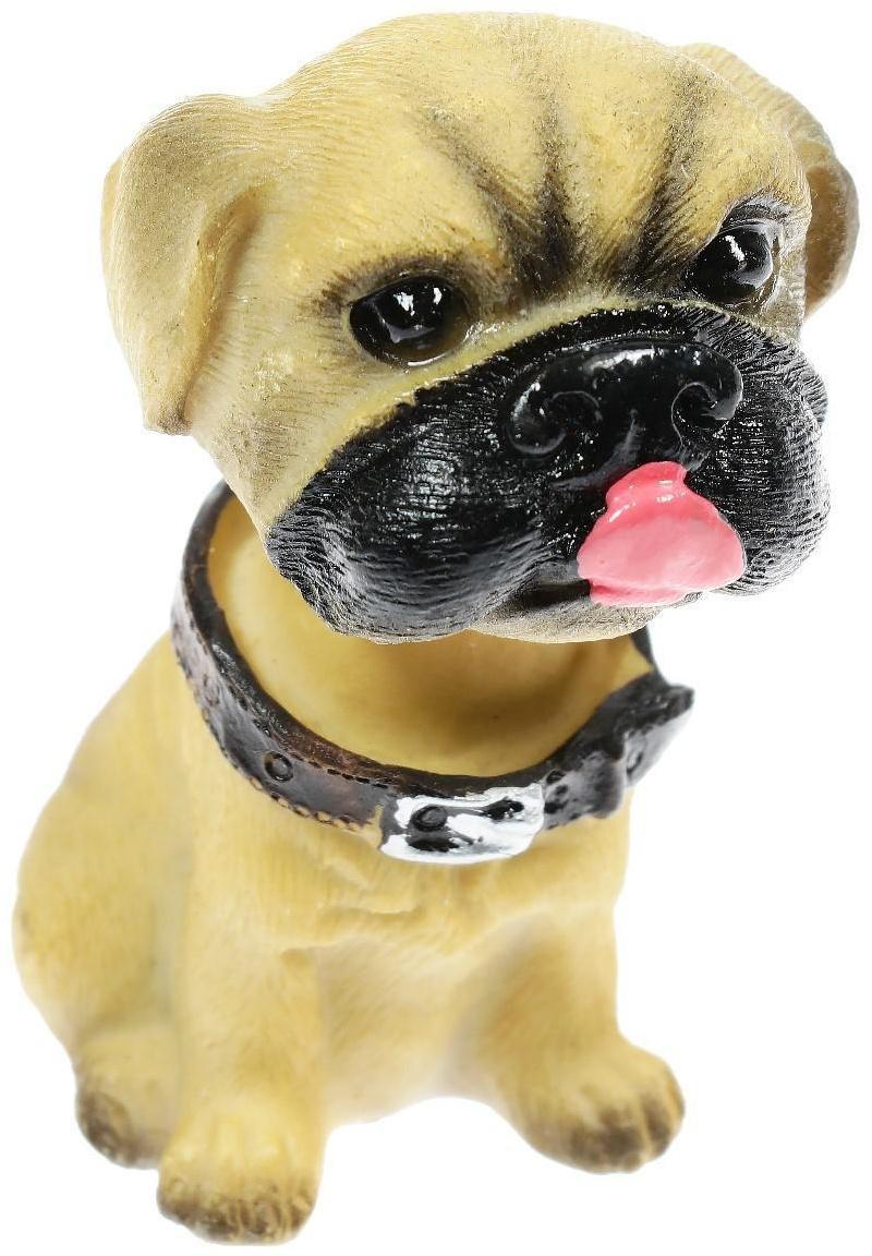 Собака на панель авто, качающая головой, мини, СП 27