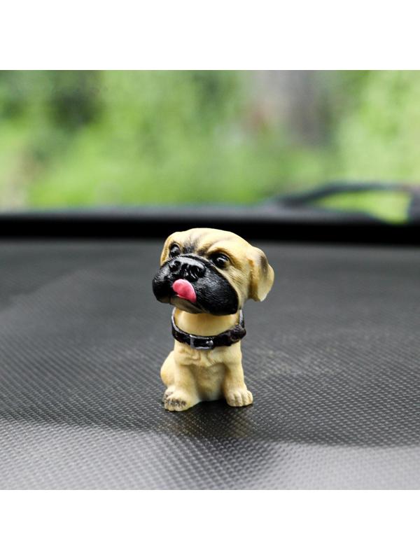 Собака на панель авто, качающая головой, мини, СП 27