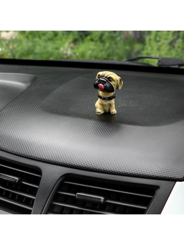 Собака на панель авто, качающая головой, мини, СП 27