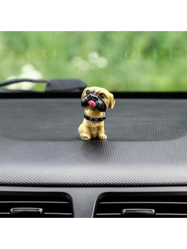 Собака на панель авто, качающая головой, мини, СП 27