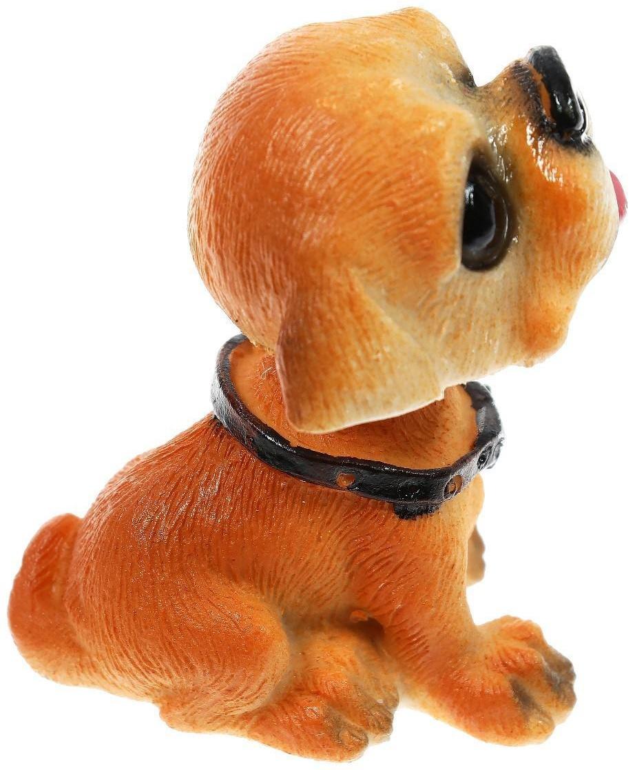 Собака на панель авто, качающая головой, мини, СП 28