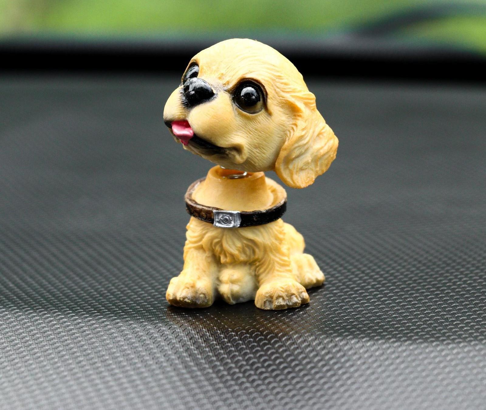 Собака на панель авто, качающая головой, мини, СП 29