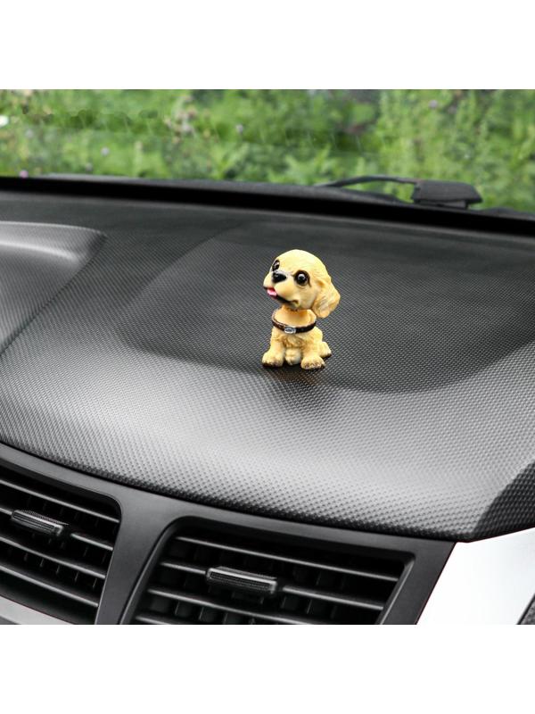 Собака на панель авто, качающая головой, мини, СП 29