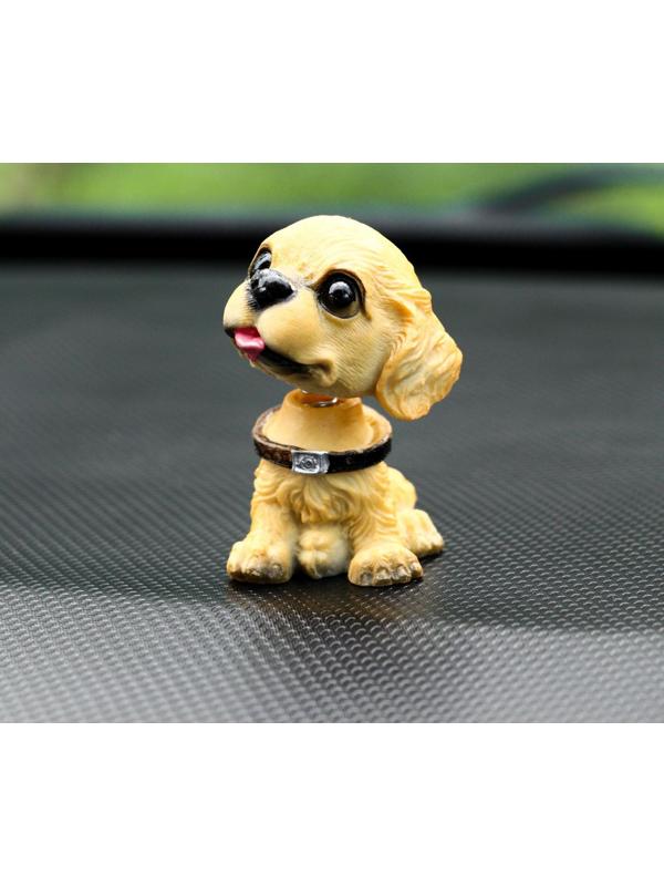 Собака на панель авто, качающая головой, мини, СП 29