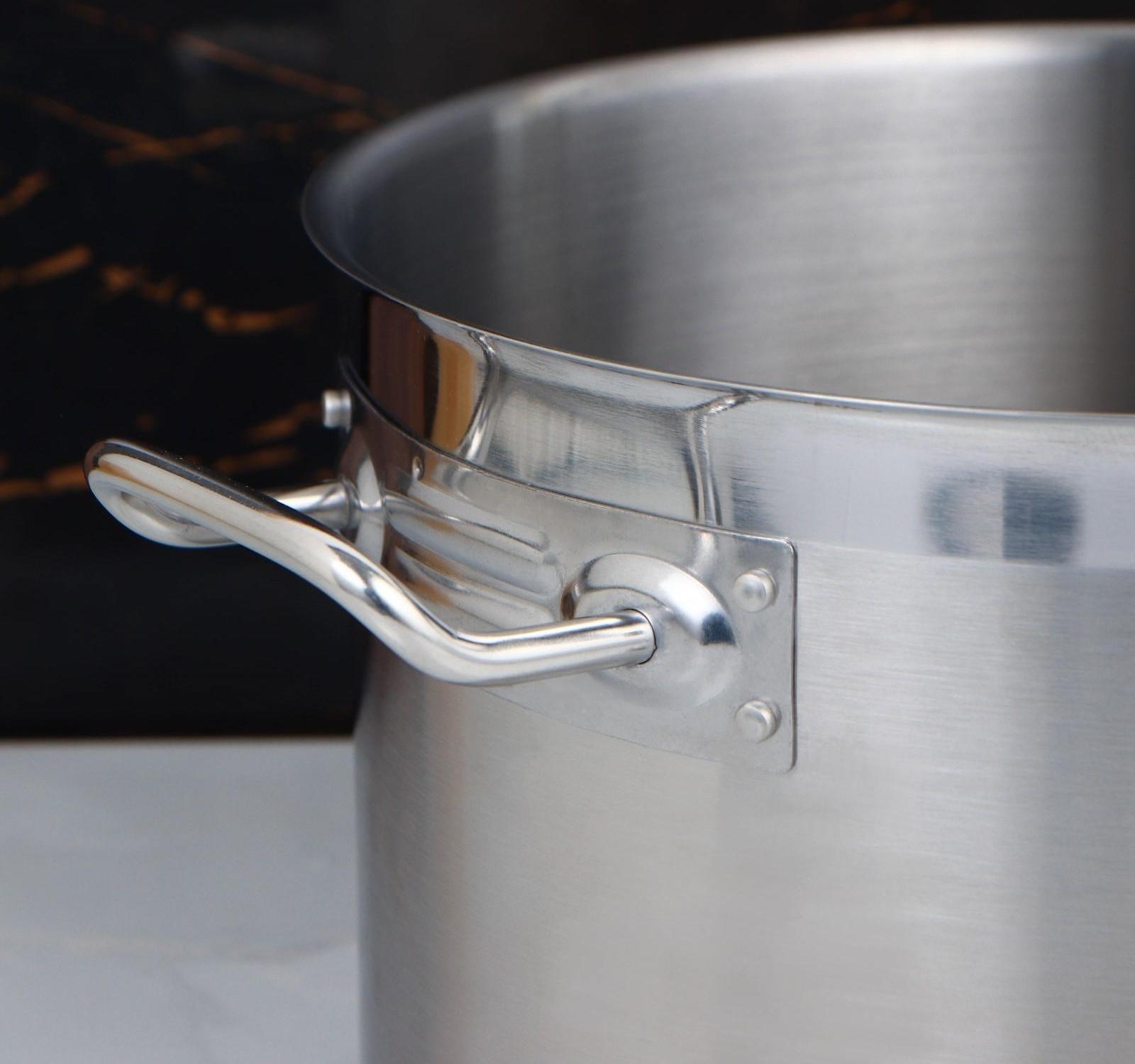 Кастрюля, 9 л, d=28 см, h=17,5 см, металлическая крышка, тройное дно, индукция