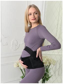 Бандаж-пояс универсальный, размер 108-112, цвет черный