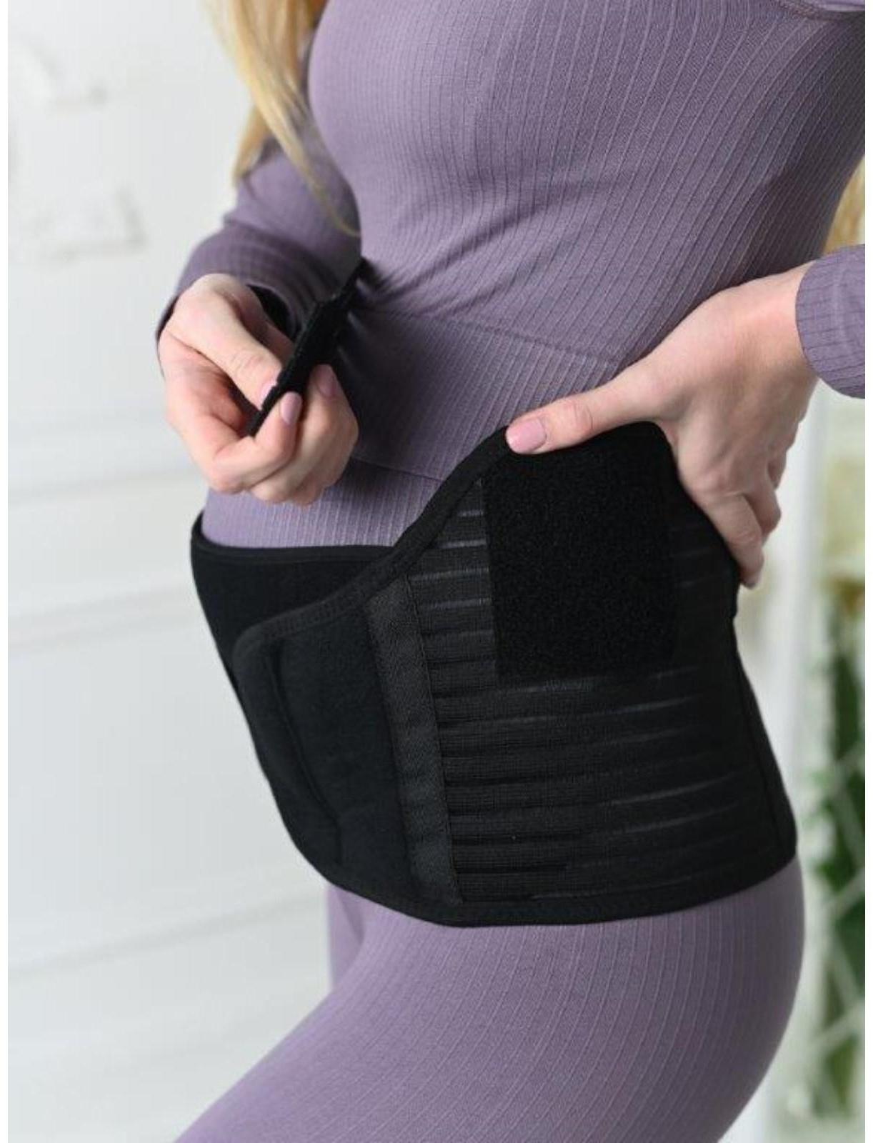 Бандаж-пояс универсальный, размер 116-120, цвет черный