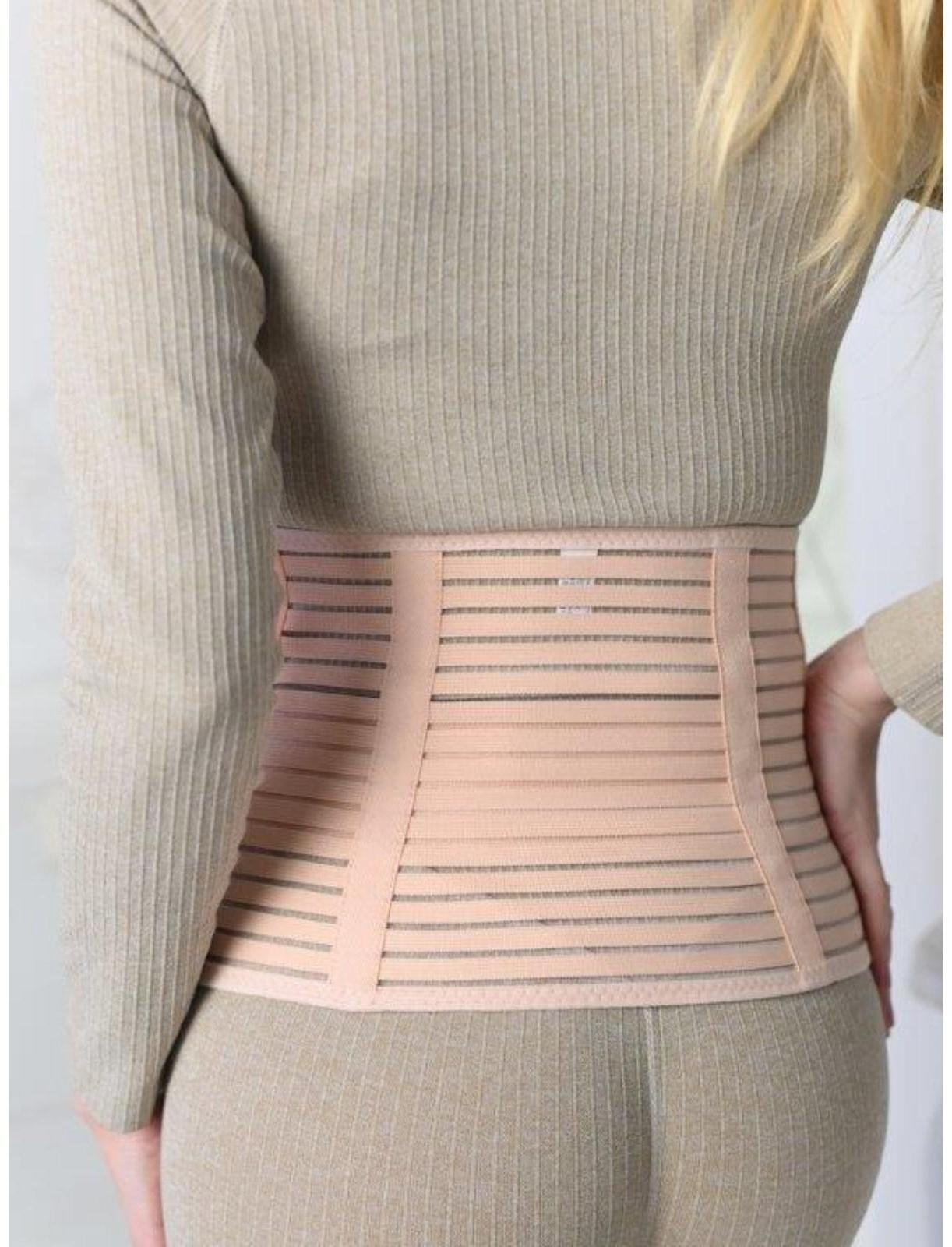 Бандаж-пояс универсальный, размер 100-104, цвет бежевый