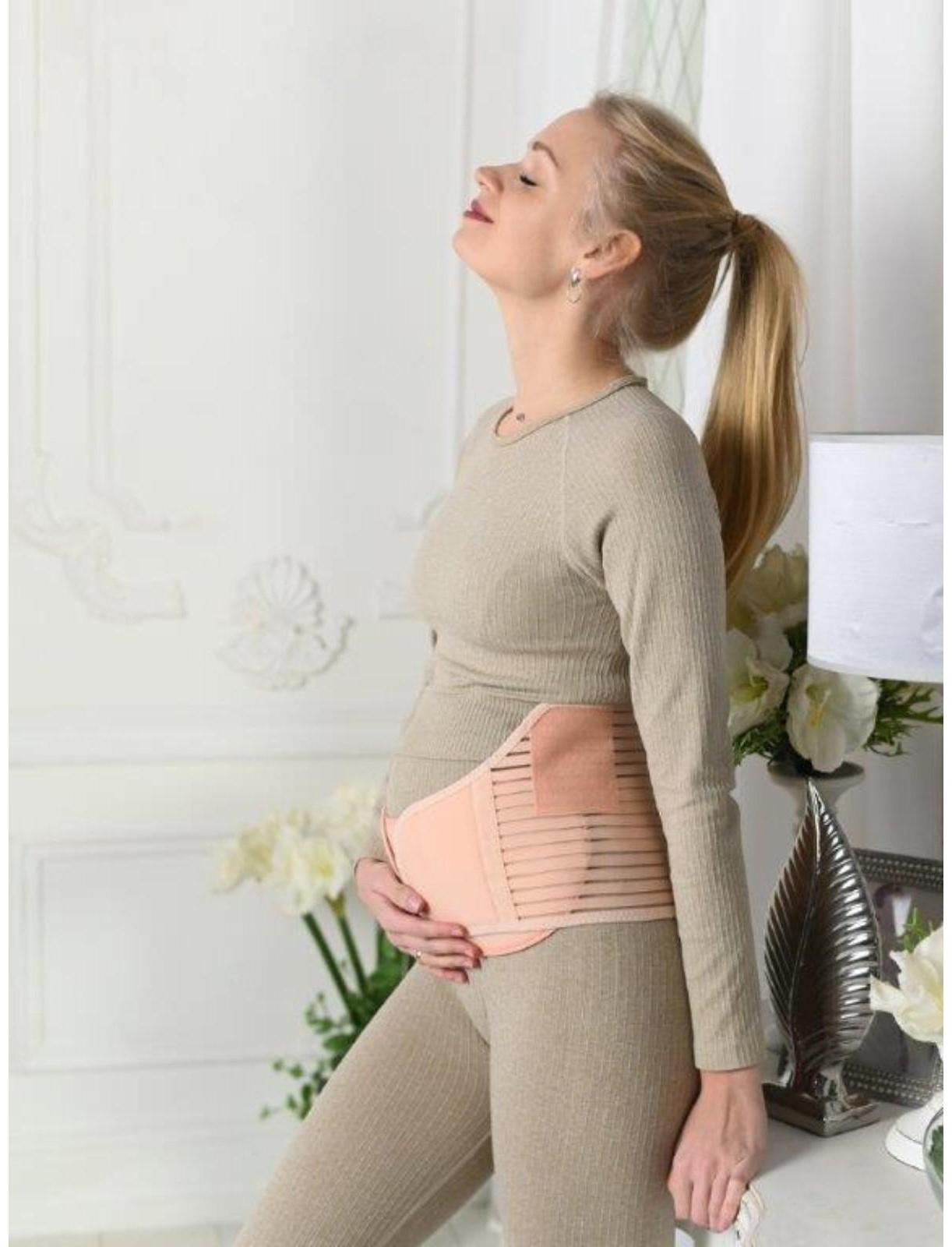 Бандаж-пояс универсальный, размер 108-112, цвет бежевый