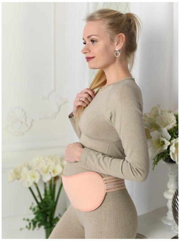 Бандаж-пояс универсальный, размер 108-112, цвет бежевый