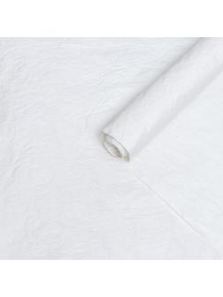 Бумага для упаковок, жатая, эколюкс, двухцветная, двусторонняя, белая, рулон 1шт., 0,7 х 5 м