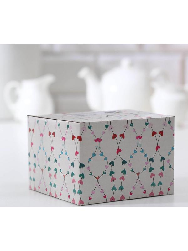 Сахарница керамическая «Цветок», цвет белый