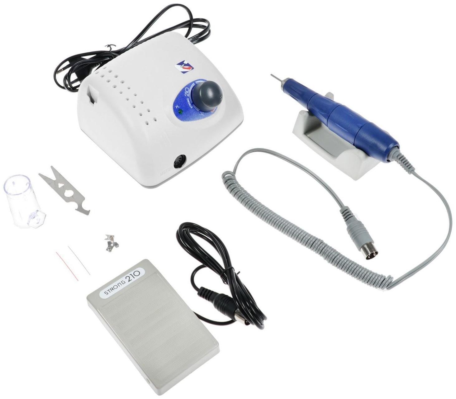 Аппарат для маникюра и педикюра JessNail Strong 210, 35 000 об/мин, 65 Вт,  белый