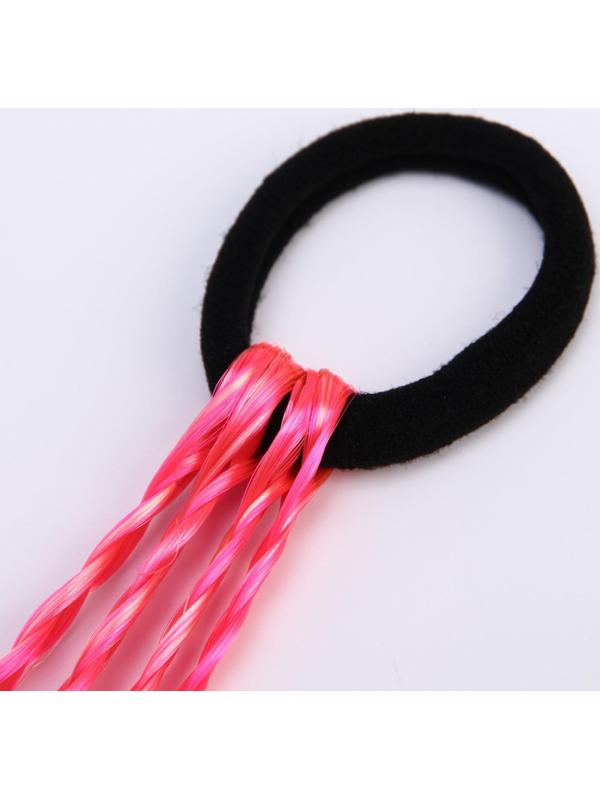 Косички для волос на резинке, розовый, WINX