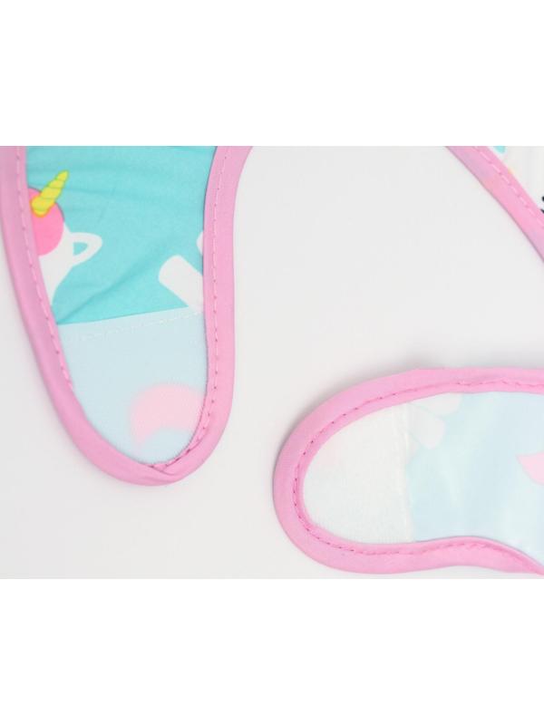 Нагрудник для кормления «Единорог» непромокаемый на липучке, с карманом