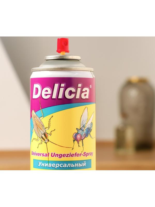 Аэрозоль профессиональный универсальный DELICIA от летающих и ползающих насекомых, 400 мл
