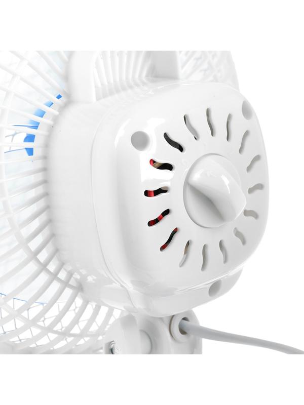Вентилятор Centek CT-5003 Blue, настольный, 20 Вт, 19 см, клипса, 2 скорости